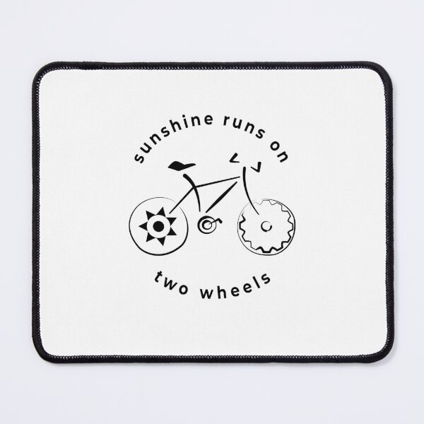 Item preview, Sunshine Runs On Two Wheels Bike Line Drawing | Minimal Bicycle Gift for Cyclists designed and sold by unique art and design.