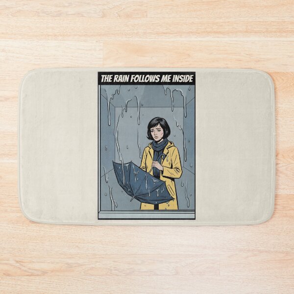 Item preview, The Rain Follows Me Inside Moody Pop Art Poster designed and sold by DuckOddity.