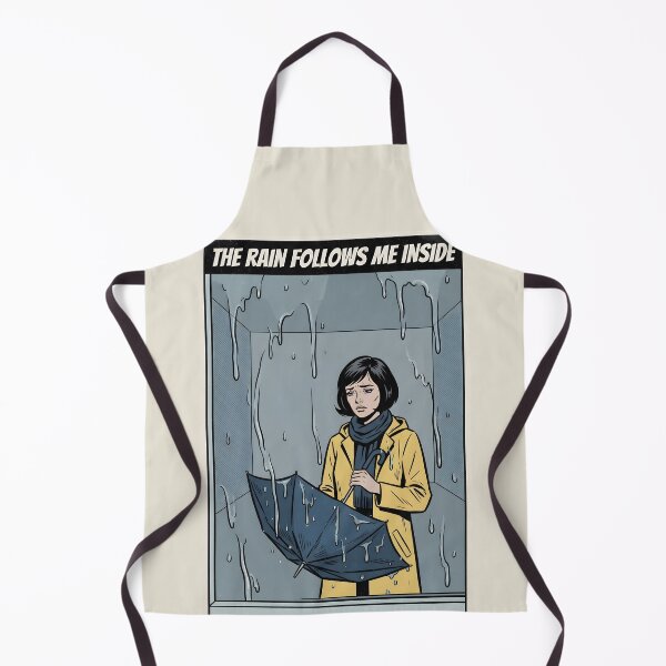Item preview, The Rain Follows Me Inside Moody Pop Art Poster designed and sold by DuckOddity.