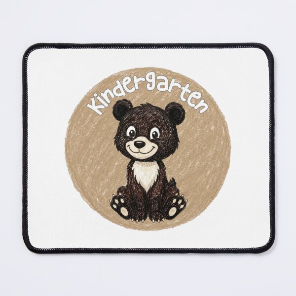 Item preview, Kindergarten Black Bear Cute Woodland Animal Back to School Teacher Student Cartoon Gift designed and sold by MaxMeadowsTees.