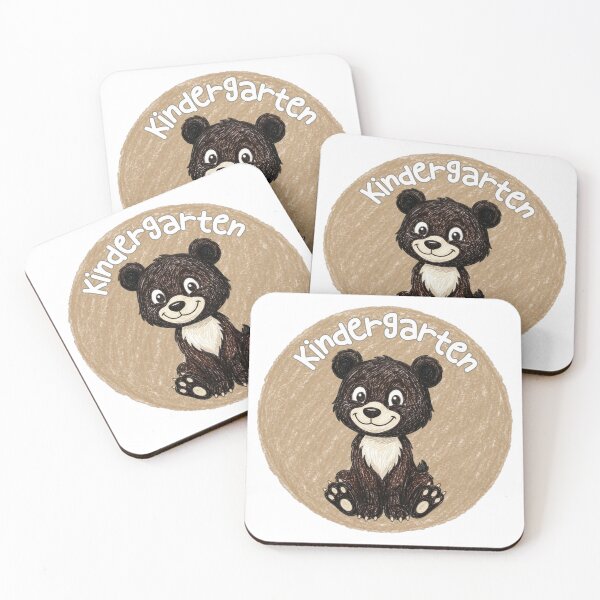 Item preview, Kindergarten Black Bear Cute Woodland Animal Back to School Teacher Student Cartoon Gift designed and sold by MaxMeadowsTees.