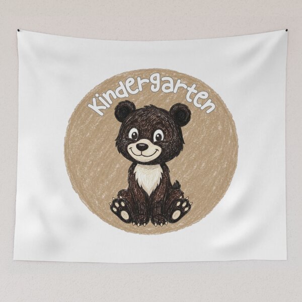 Item preview, Kindergarten Black Bear Cute Woodland Animal Back to School Teacher Student Cartoon Gift designed and sold by MaxMeadowsTees.