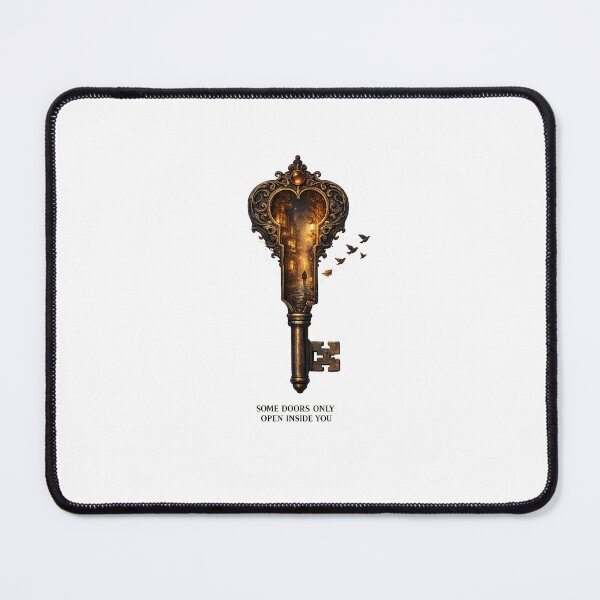 Item preview, Some Doors Only Open Inside You | Vintage Key Hidden World Art designed and sold by Norique_7.