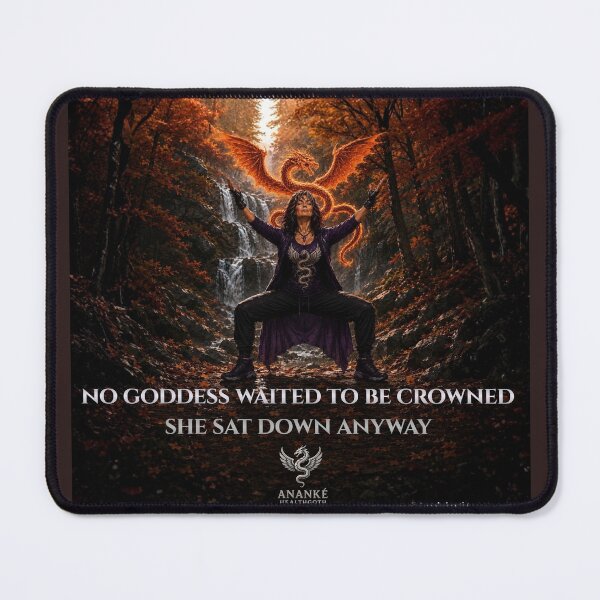 Item preview, No Goddess Waited to Be Crowned — Dark Goddess Dragon Art designed and sold by ANANKÉ-HEALTHGOTH-.