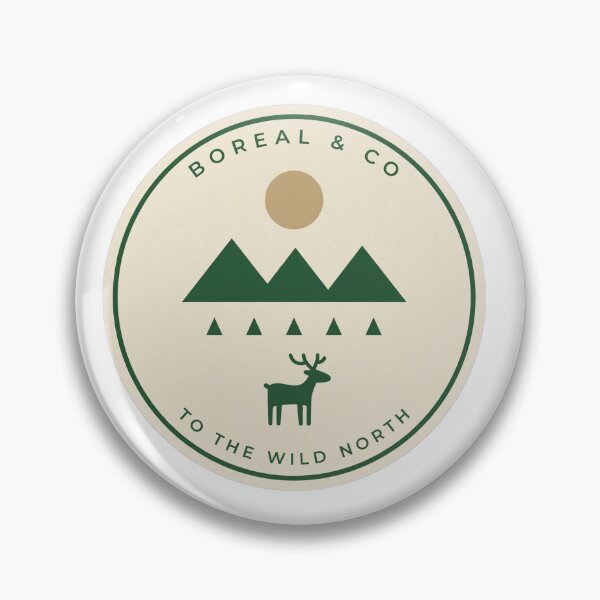 Item preview, To The Wild North Reindeer Mountain Badge | BOREAL & CO designed and sold by ismai6.