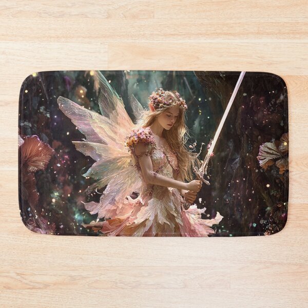 Item preview, Enchanted Fairy Wielding Glowing Sword designed and sold by Storybook Botanica.