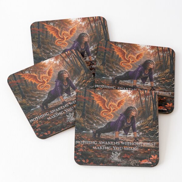 Item preview, Nothing Awakens Without Shaking — Dark Yoga Warrior Art designed and sold by ANANKÉ-HEALTHGOTH-.