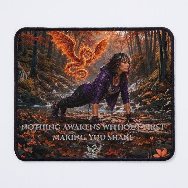 Item preview, Nothing Awakens Without Shaking — Dark Yoga Warrior Art designed and sold by ANANKÉ-HEALTHGOTH-.