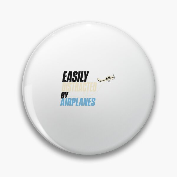Item preview, Easily Distracted by Airplanes | Aviation Lover Graphic designed and sold by AMICO77.