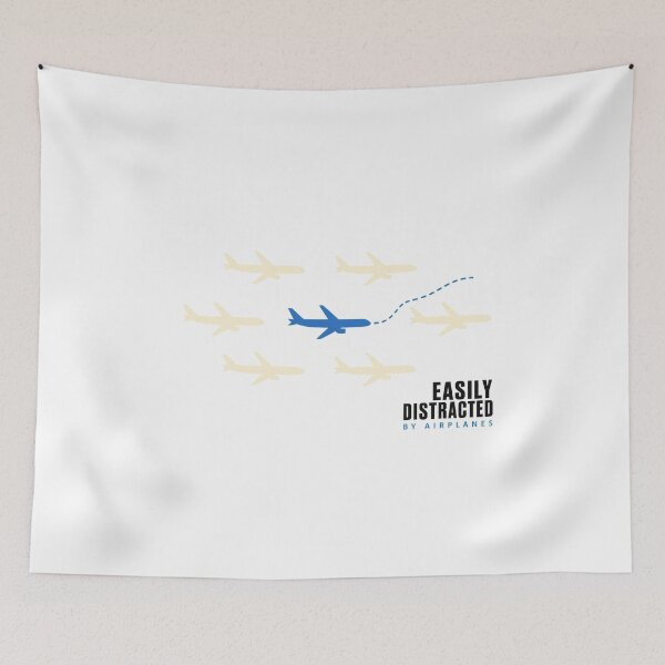 Item preview, Easily Distracted by Airplanes | Aviation Lover Graphic designed and sold by AMICO77.