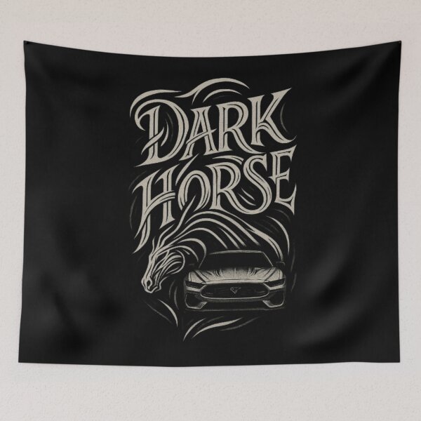 Item preview, Ford Mustang Dark Horse Design, Mustang Dark Horse Shirt, S650 Performance Mustang, 5.0L Coyote V8, American Muscle Car, Track Performance, Modern Pony Car Graphic designed and sold by Typologystudios.