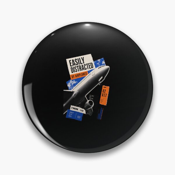 Item preview, Easily Distracted by Airplanes | Aviation Lover Graphic designed and sold by AMICO77.