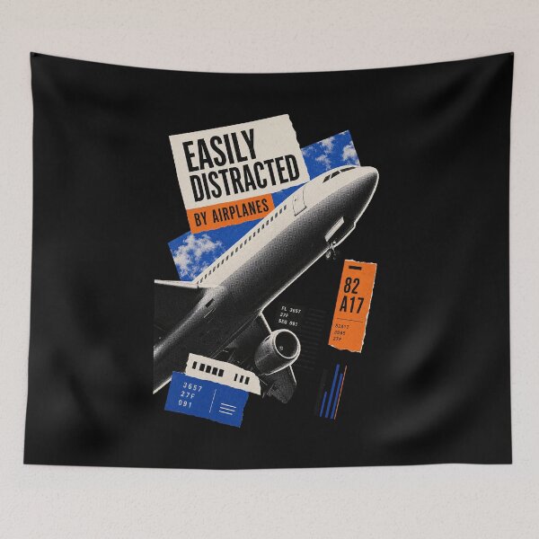Item preview, Easily Distracted by Airplanes | Aviation Lover Graphic designed and sold by AMICO77.