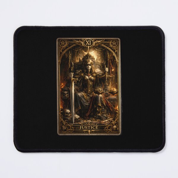 Item preview, Justice Tarot Card designed and sold by Svetrovnia - Street Style.