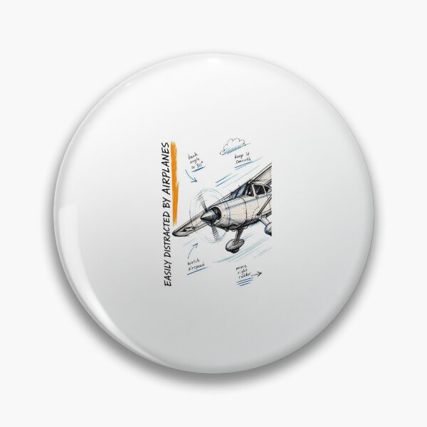 Item preview, Easily Distracted by Airplanes | Aviation Lover Graphic designed and sold by AMICO77.