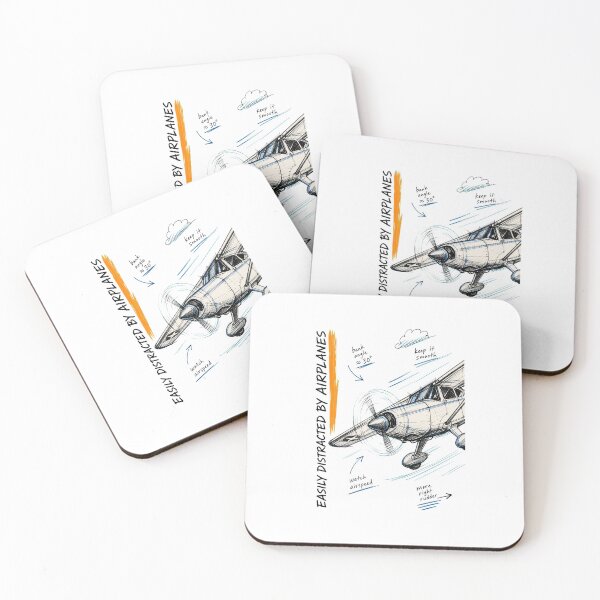 Item preview, Easily Distracted by Airplanes | Aviation Lover Graphic designed and sold by AMICO77.