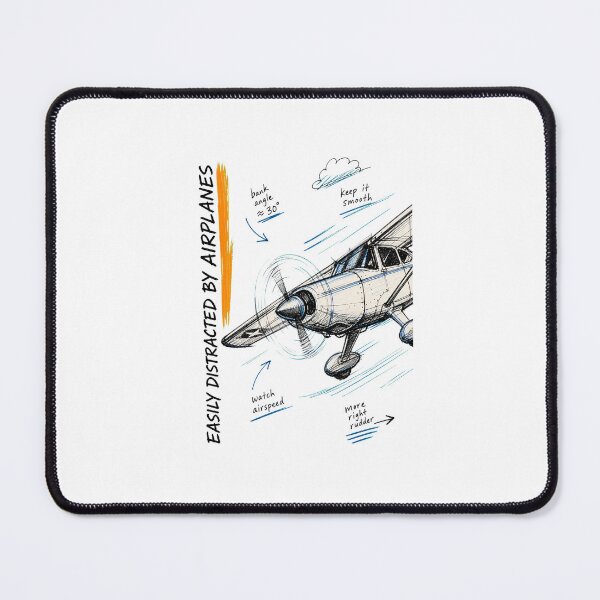 Item preview, Easily Distracted by Airplanes | Aviation Lover Graphic designed and sold by AMICO77.