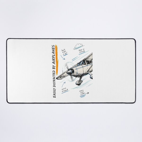 Item preview, Easily Distracted by Airplanes | Aviation Lover Graphic designed and sold by AMICO77.