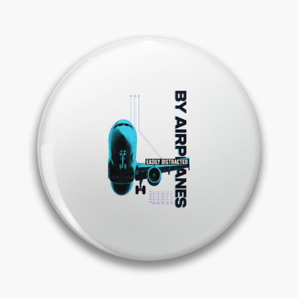 Item preview, Easily Distracted by Airplanes | Aviation Lover Graphic designed and sold by AMICO77.