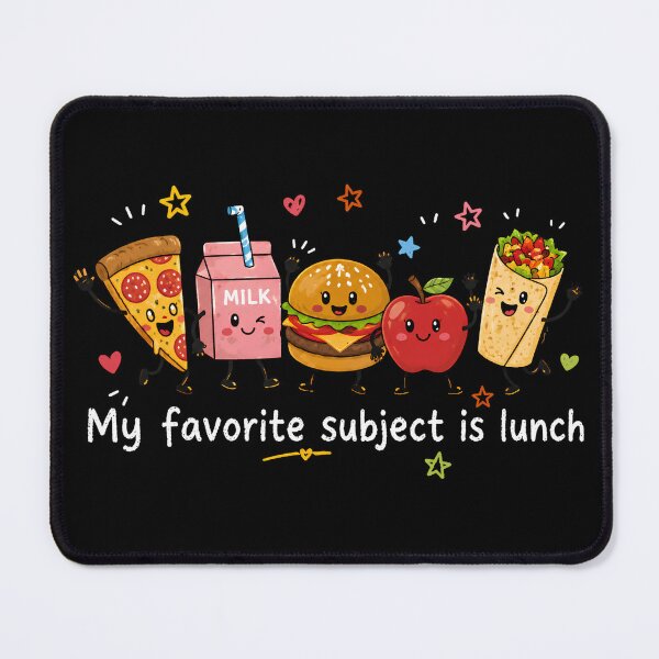 Item preview, My Favorite Subject Is Lunch Cute School Lunch Food Retro designed and sold by VGAfanatic.