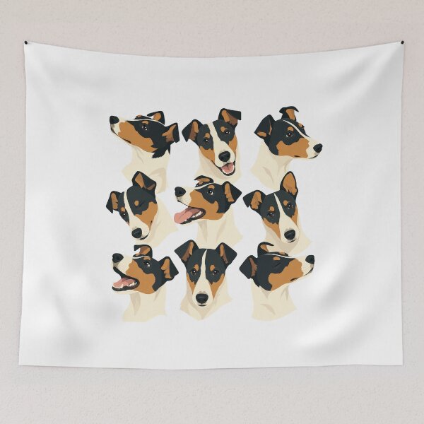 Item preview, Smooth Fox Terrier Art | Playful Terrier Dog Illustration designed and sold by AMICO77.