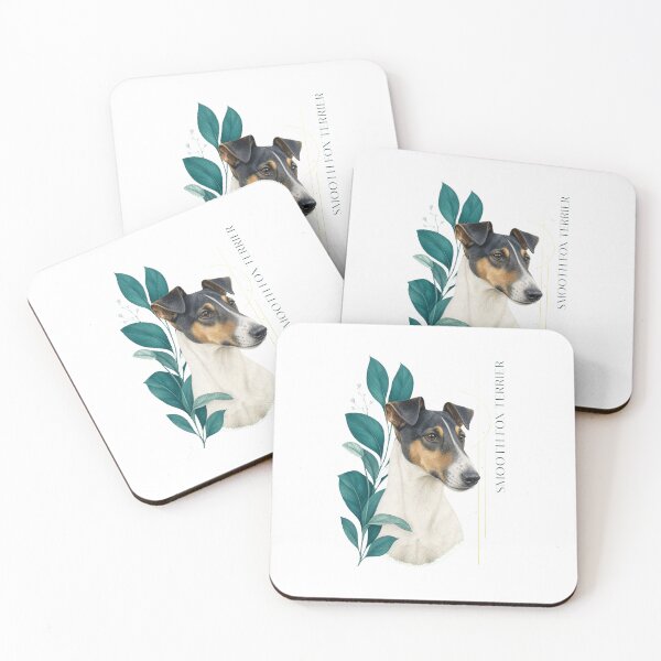 Item preview, Smooth Fox Terrier Art | Playful Terrier Dog Illustration designed and sold by AMICO77.