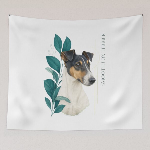 Item preview, Smooth Fox Terrier Art | Playful Terrier Dog Illustration designed and sold by AMICO77.
