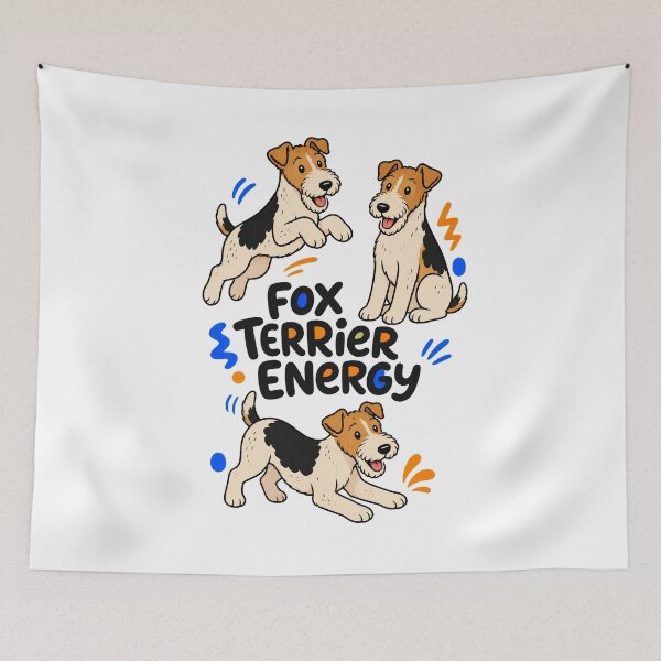 Item preview, Smooth Fox Terrier Art | Playful Terrier Dog Illustration designed and sold by AMICO77.