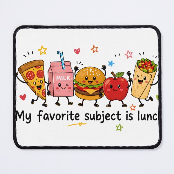 Item preview, My Favorite Subject Is Lunch Cute School Lunch Food designed and sold by VGAfanatic.