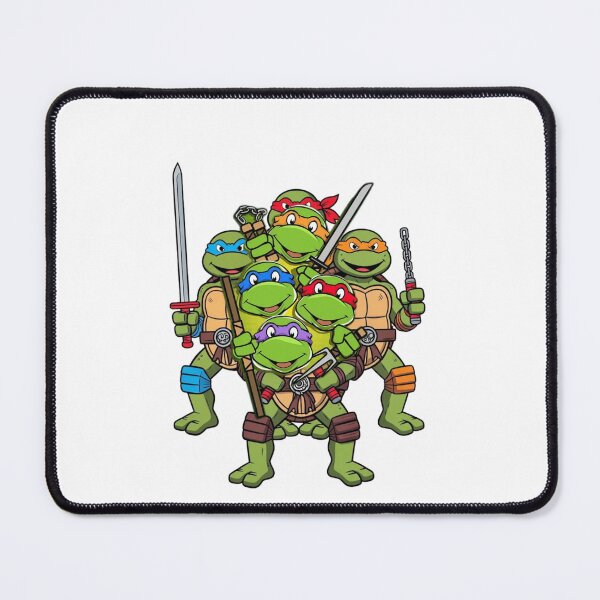 Item preview, Four Mutated Martial Artist Turtles Stacking and Posing designed and sold by Snowdog-Art.