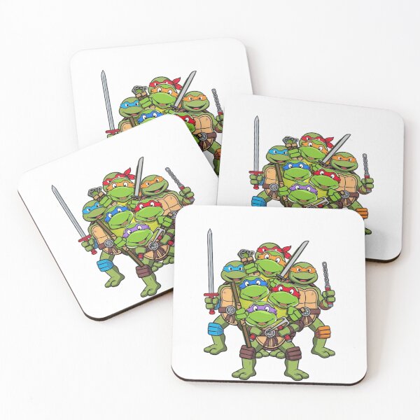 Item preview, Four Mutated Martial Artist Turtles Stacking and Posing designed and sold by Snowdog-Art.