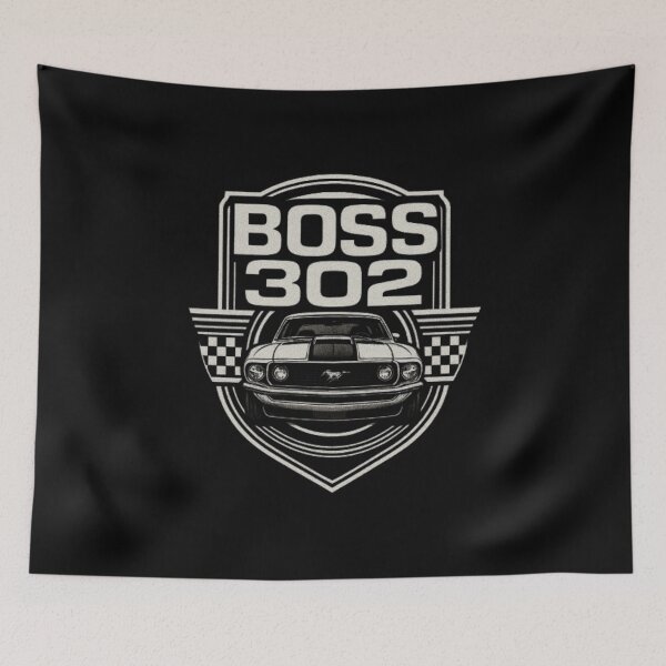 Item preview, Ford Mustang Boss 302 Design, Boss 302 Shirt, American Muscle Car, High Performance Mustang, V8 Performance, Track Ready Pony Car, Classic Ford Performance Graphic designed and sold by Typologystudios.