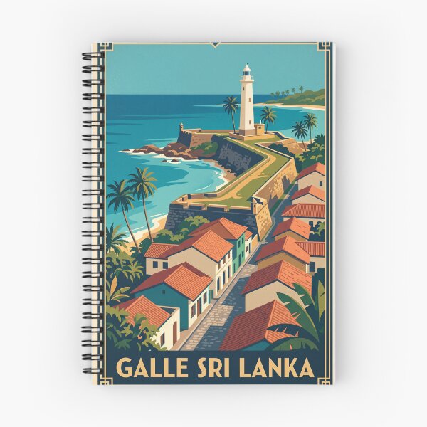 Item preview, Galle Fort Sri Lanka Vintage Travel Poster – Lighthouse Retro Art designed and sold by Bomax121.