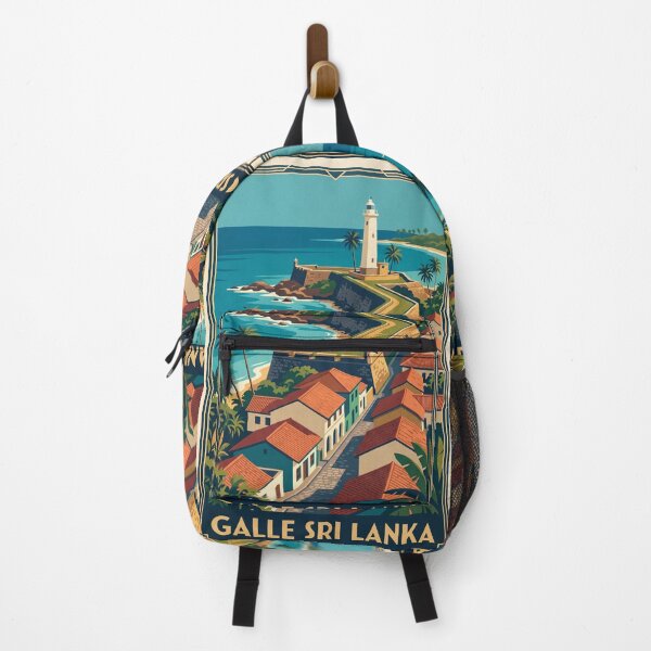 Item preview, Galle Fort Sri Lanka Vintage Travel Poster – Lighthouse Retro Art designed and sold by Bomax121.
