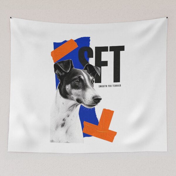 Item preview, Smooth Fox Terrier Art | Playful Terrier Dog Illustration designed and sold by AMICO77.