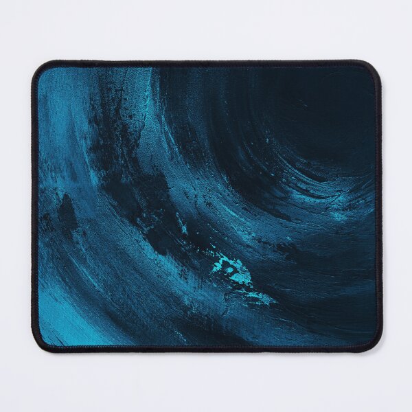 Item preview, Deep Blue Vortex – Dark Abstract Ocean Swirl Painting designed and sold by BuckaBaby.