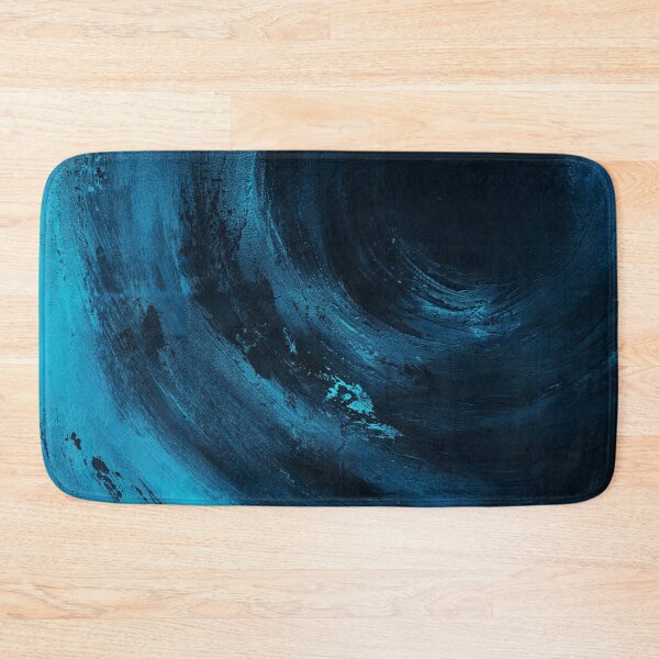 Item preview, Deep Blue Vortex – Dark Abstract Ocean Swirl Painting designed and sold by BuckaBaby.