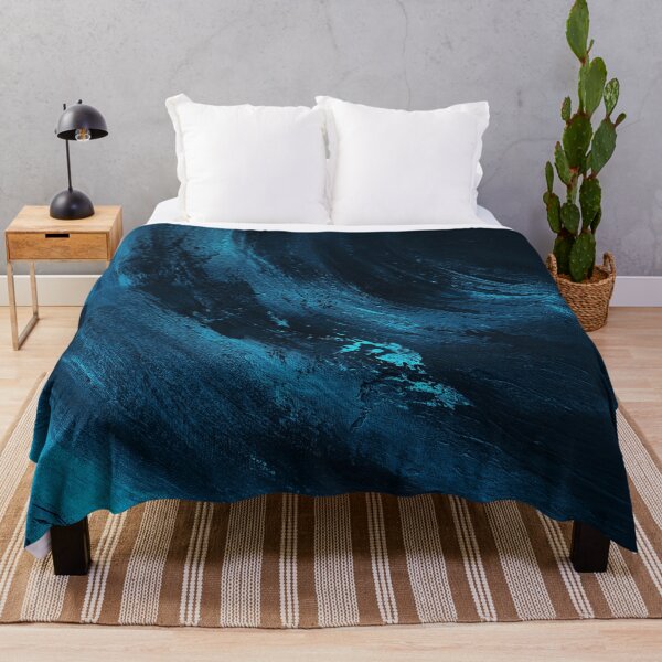 Item preview, Deep Blue Vortex – Dark Abstract Ocean Swirl Painting designed and sold by BuckaBaby.