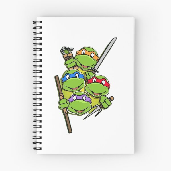 Item preview, Four Masked Reptile Brothers Peeking and Holding Weapons designed and sold by Snowdog-Art.