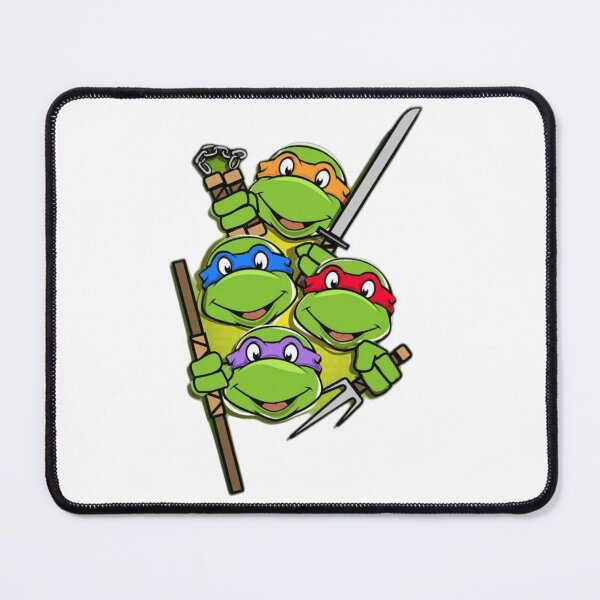 Item preview, Four Masked Reptile Brothers Peeking and Holding Weapons designed and sold by Snowdog-Art.