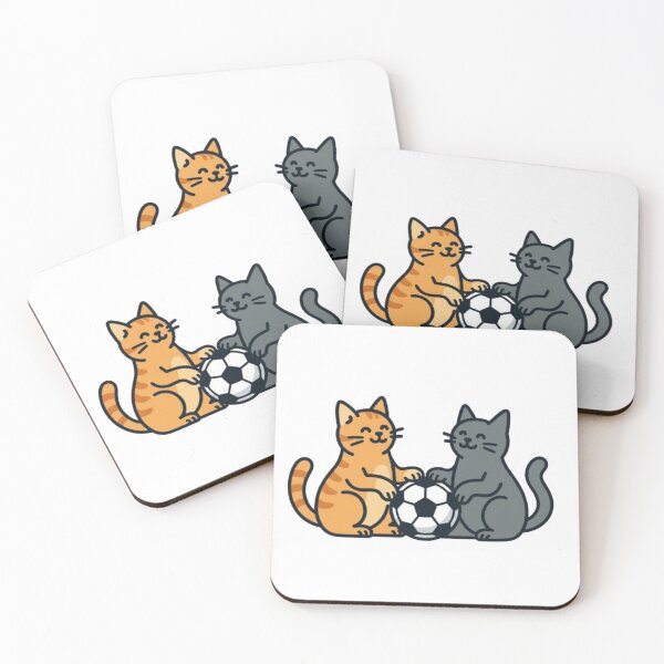Item preview, Cute Soccer Cats Cartoon - Funny Cat Football Lovers Sweatshirt designed and sold by PrintforDesign.