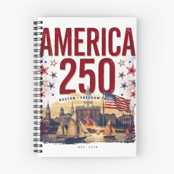 Item preview, America 250 Boston Freedom Trail T-Shirt | Patriotic 1776-2026 Semiquincentennial Skyline Tee v4 designed and sold by DarylWelsh2024.