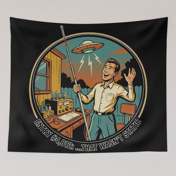 Item preview, Ham Radio Logbook Entry: that wasn't static designed and sold by JoseloRochaArt.