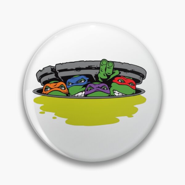Item preview, Four Masked Brothers Peeking Out of Sewer Manhole Cover designed and sold by Snowdog-Art.