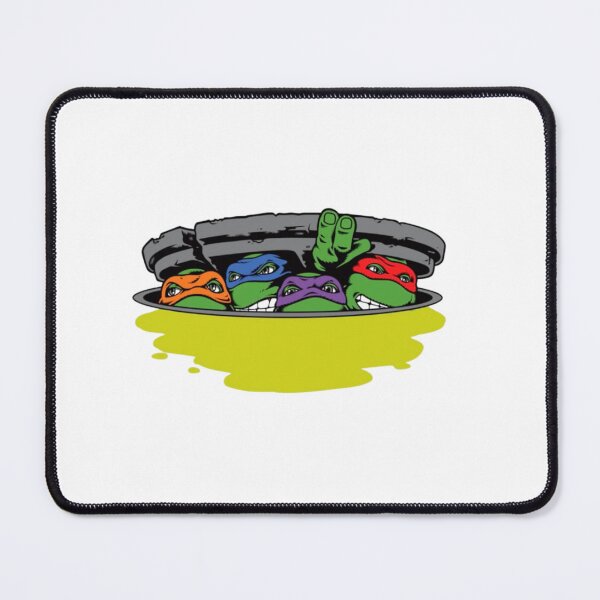 Item preview, Four Masked Brothers Peeking Out of Sewer Manhole Cover designed and sold by Snowdog-Art.