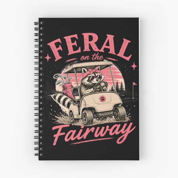 Item preview, Feral On The Fairway Funny Golf Raccoon Cart Design  designed and sold by VGAfanatic.