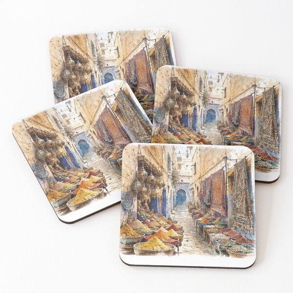 Item preview, Moroccan Old Medina – Watercolor Art designed and sold by simo222.