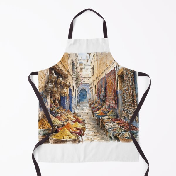 Item preview, Moroccan Old Medina – Watercolor Art designed and sold by simo222.