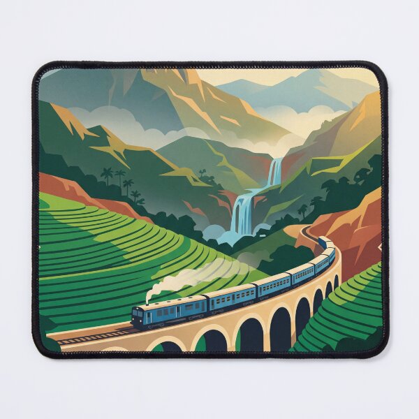 Item preview, Ella Sri Lanka Vintage Travel Poster – Nine Arch Bridge Train Retro Art designed and sold by Bomax121.