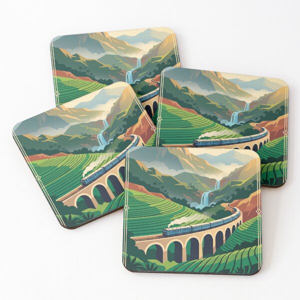 Item preview, Ella Sri Lanka Vintage Travel Poster – Nine Arch Bridge Train Retro Art designed and sold by Bomax121.